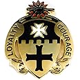 US Army 5th Cavalry Regiment Black Knights DUI, Unit Crest Pin, For Hat Lapel Shirt Tie