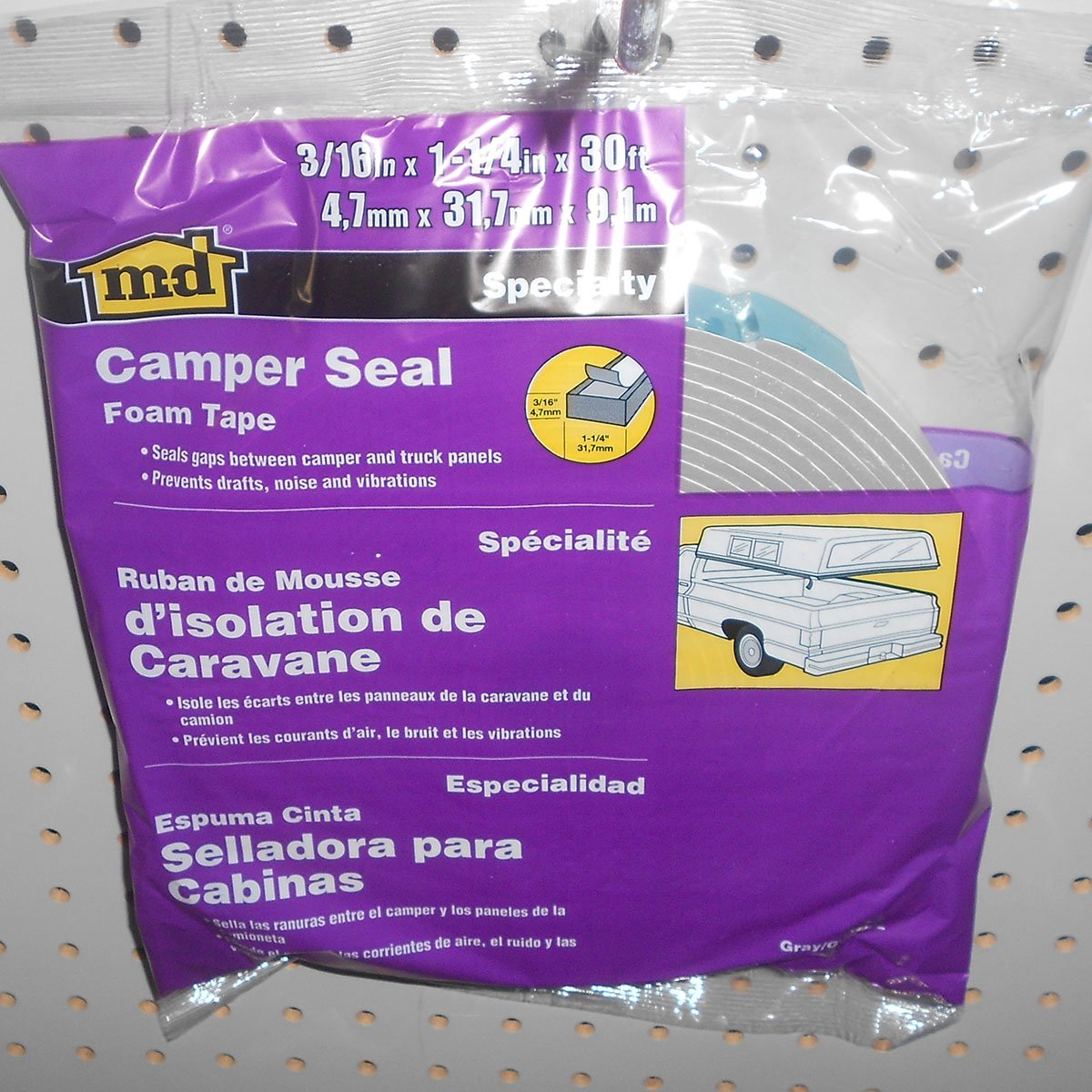 Truck Camper Seal Foam Tape Self Adhesive Cap Topper Shell Protection
