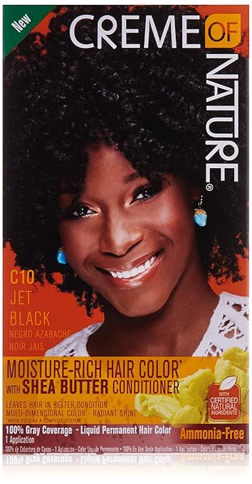 Amazon Com Creme Of Nature Liquid Hair Color Jet Black Beauty