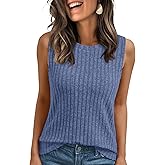 AUTOMET Womens Tank Tops Sleeveless Tunic Shirts Summer Fashion Basic Soft Clothes 2026 Casual Trendy Vacation Spring Outfits