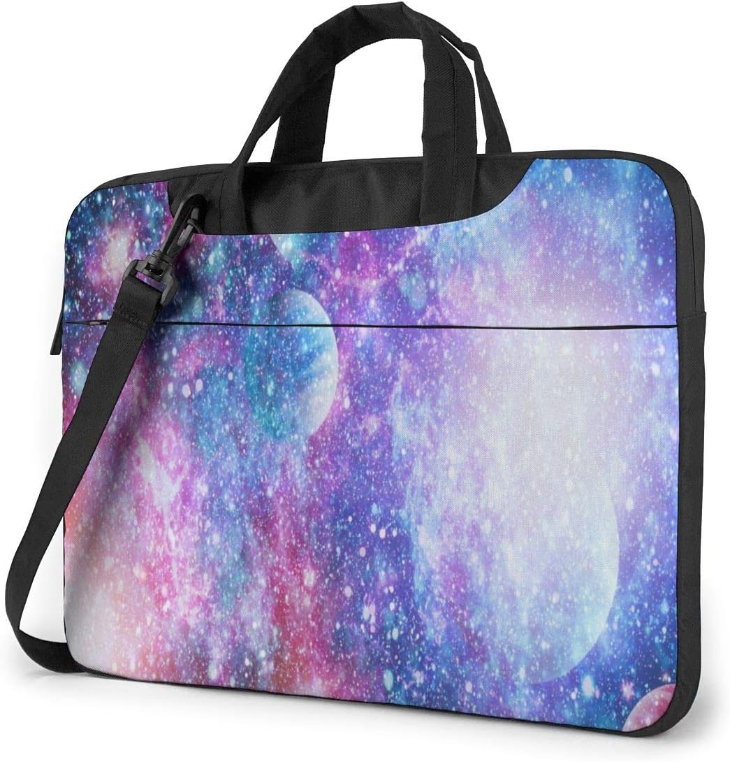 Stars of Planet Galaxy Laptop Case 14 Inch Carrying Case with Strap