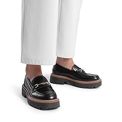DREAM PAIRS Loafers for Women Platform Chunky Heel