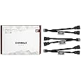 Noctua NA-SYC1 chromax.Black, 4 Pin Y-Cables for PC Fans (Black)