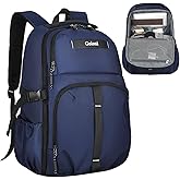 Goloni Travel Laptop Backpack for Men & Women, Airplane Approved 35L Carry-On Backpack with 15.6 Inch Laptop Compartment, Water-Resistant Business Backpack,Bookbag for Travel, Workl,Blue