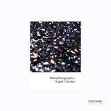 Hemway Holographic Glitter Shaker 130g Black 1/8in Multi-Color Sparkle view 2