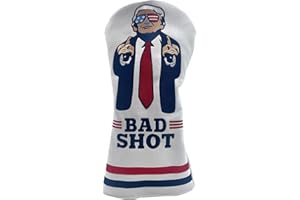 BIVPREOM Funny Golf Head Covers Trump Bad Shot Driver Fairway Wood Putter Headcover