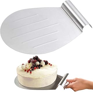 Rosenstein & Söhne Pizzaschaufel: Tortenhebe-Blech aus Edelstahl mit Griffmulde, 33 x 26 cm (Pizzaschieber)