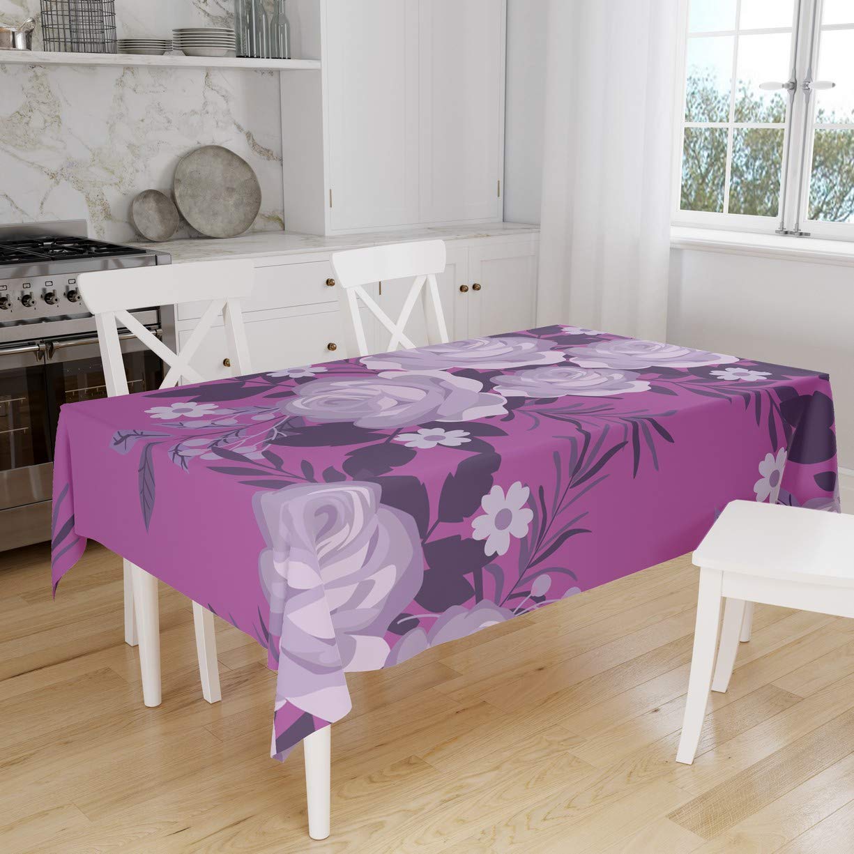 Bonamaison Kitchen Decoration, Tablecloth, 140cm x 160cm - Designed and Manufactured in Turkey