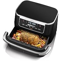 Ninja Foodi 6-in-1 DualZone FlexBasket Air Fryer w/7-QT MegaZone & Basket Divider, Full Meals, Smart Finish Cook 2 Foods 2 Wa