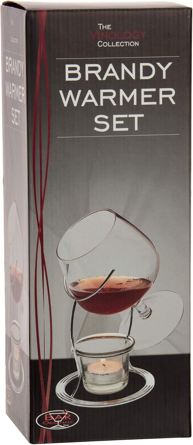 Jeray Brandy and Cognac Warmng Warmer Glass Set BigaMart