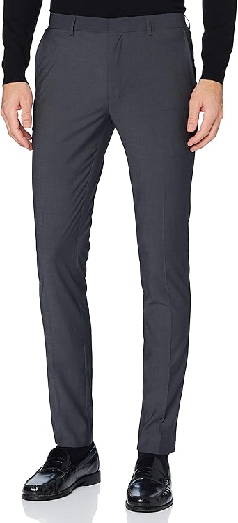 Pantalon traje ajustado hombre Clearance