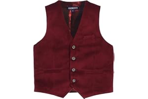 Gioberti Kids and Boys Velvet Formal Suit Vest
