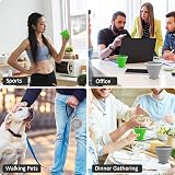 ddLUCK Silicone Foldable Cup 2 Pack BPA Free Collapsible Travel Mugs view 7