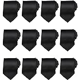 Cuffbow Men's Tie Bulk Groomsman 3.15'' Formal Necktie for Wedding Business