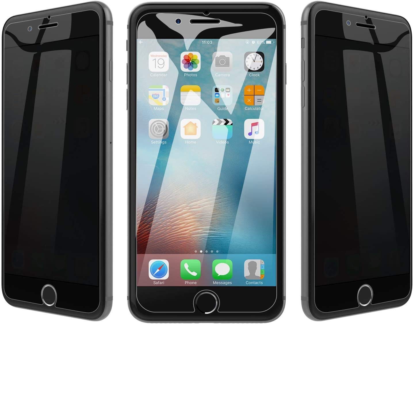 RKVMM Privacy Screen Protector for Apple iPhone SE 2nd Generation, iPhone 8 and iPhone 7, iPhone SE 2022/ iPhone SE 2020 Anti-Spy Privacy Tempered Glass Screen Protector