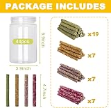 Flow fire Timothy Hay Sticks 40 Pcs Rabbit Chew Treats Small Pet Toys view 4