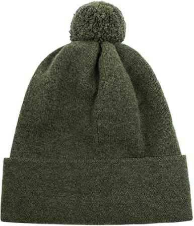 olive green pom pom hat