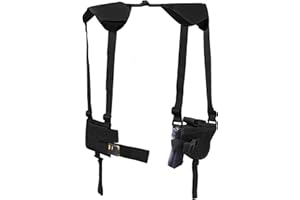 Concealed Carry Shoulder Holster Vertical Shoulder Holster Adjustable for Most Handguns or Pistol Black