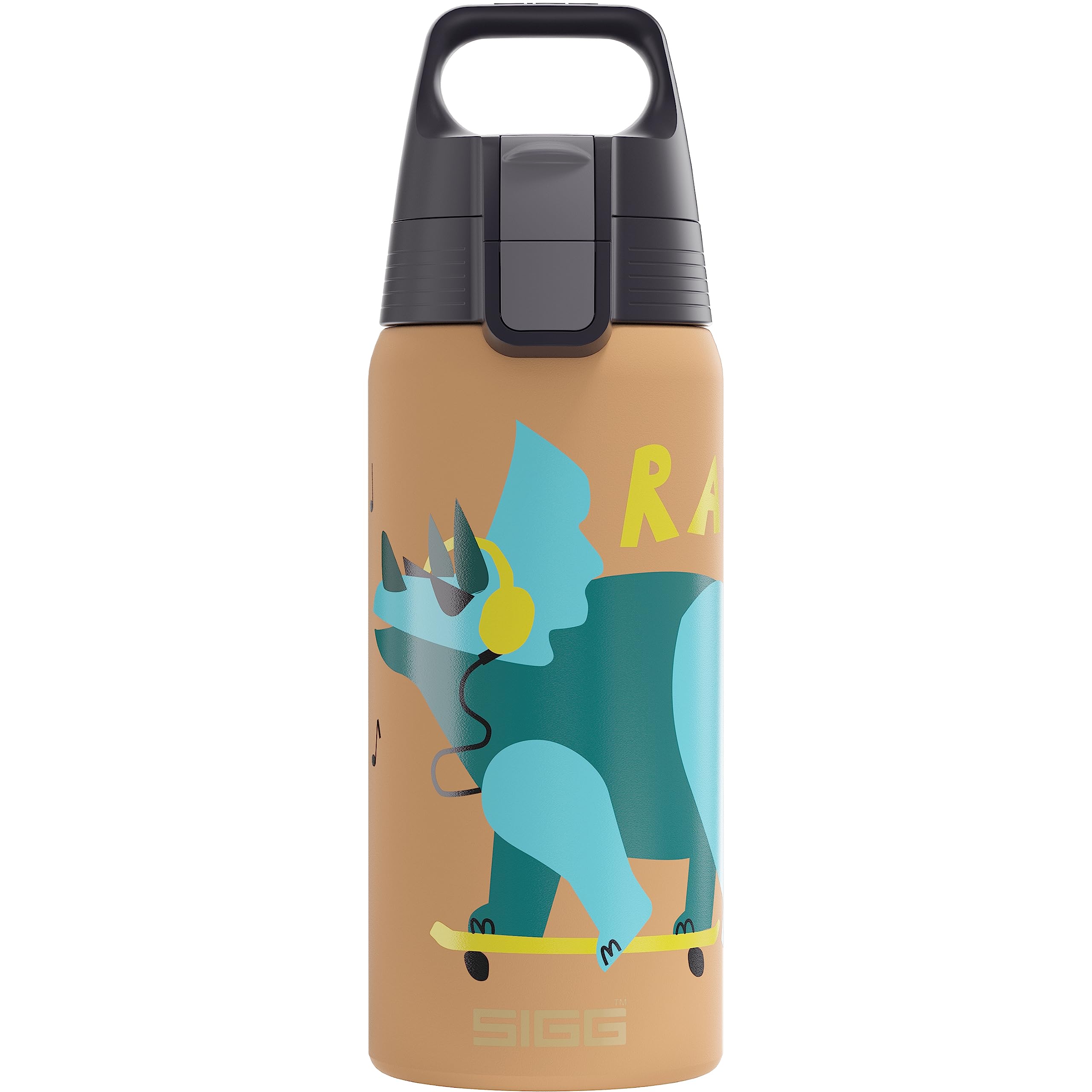 Sigg - Insulated Kids Water Bottle - Shield One Therm - Suitable For Carbonated Beverages - Leakproof - Dishwasher Safe - BPA Free - 90% Recycled Stainless Steel - 0.5L — image 1
