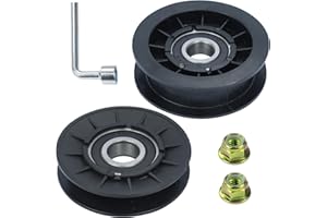 GUSUHAWK GX20286 Idler Pulley with GX20287 Idler Pulleys Replace John Deere GX20287 Idler Pulley John Deere GX20286 Pulley for John Deere L111 L120 L130 LA110 LA125 LA130 LA145 D140 D155 D170 Tractors
