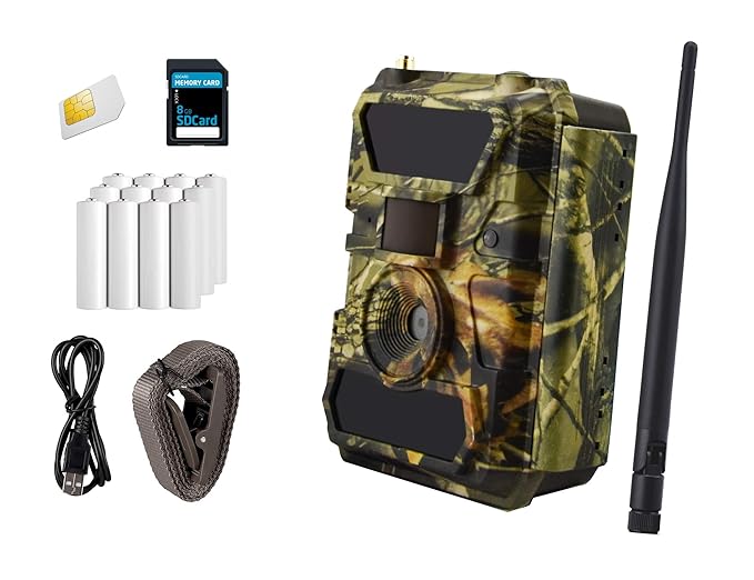 ICUserver 3G Wildkamera (3G GPRS GSM), 3G Überwachungskamera, FOTOAPP, Jagdkamera, 0,4s Auslösezeit, Fotofalle, SIM-Karte ink