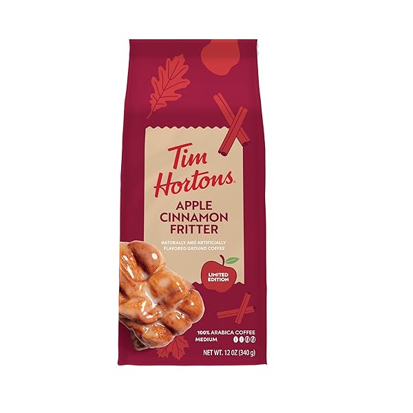 TIM HORTONS APPLE CINNAMON FRITTER COFFEE 12OZ GROUND BAG
