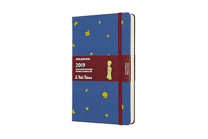 Moleskine Tageskalender, Der Kleine Prinz, 12 Monate, 2019, Large/A5, Hard Cover, Blau