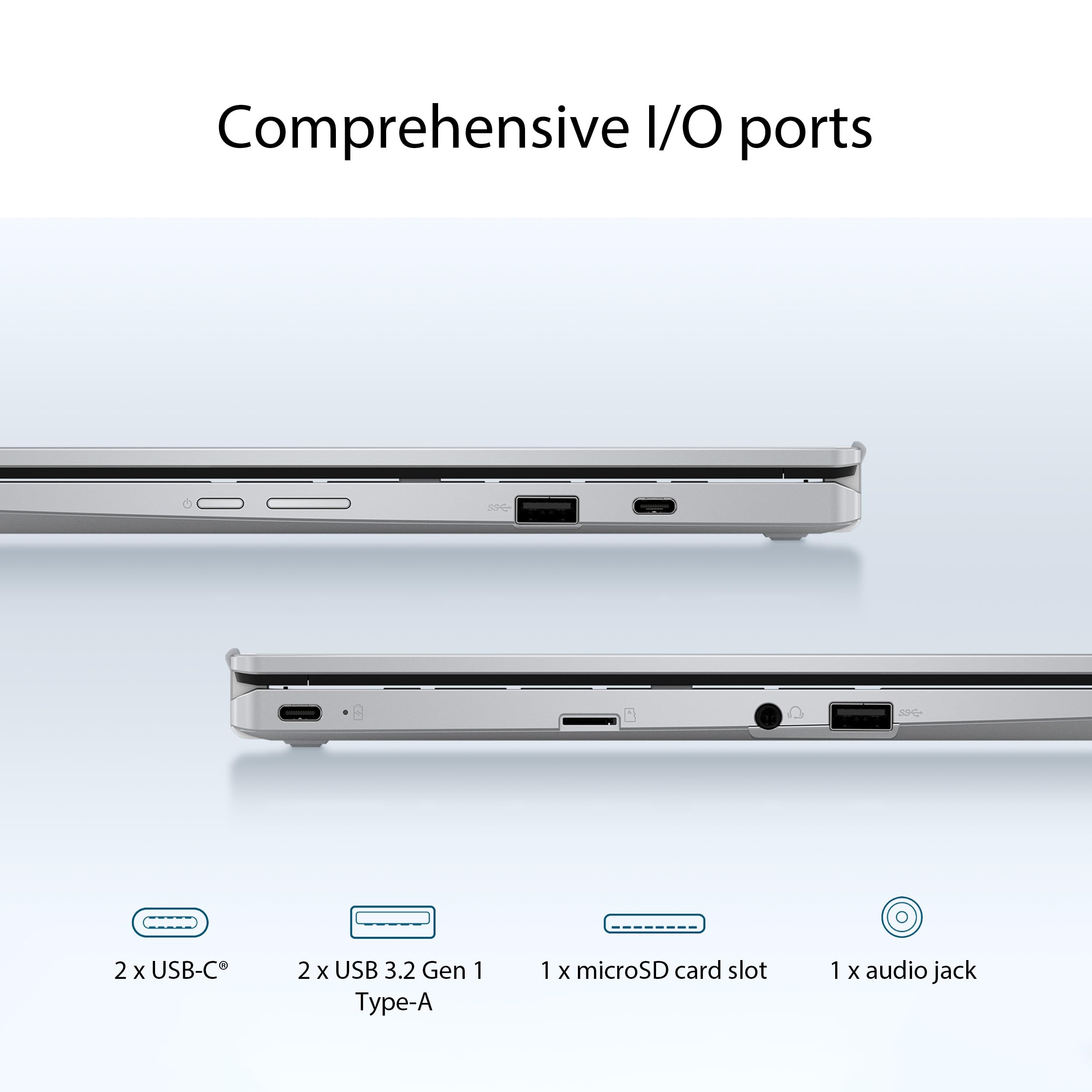 ASUS Chromebook Flip CX1 Convertible Laptop, 14