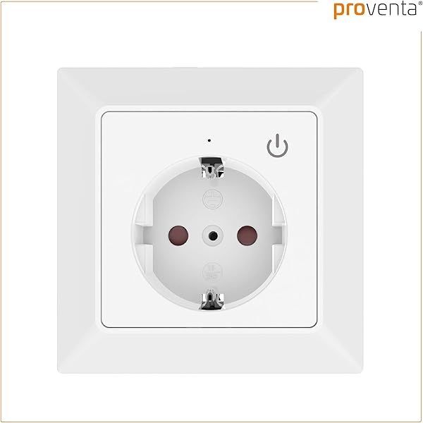 idinio Enchufe de pared inteligente WiFi set 3 sensor interruptor marco integrado 3 680W temporizador por App 3 680W WLAN App iOS y Android Skill Echo