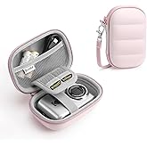 YINKECASE Digital Camera Case Compatible with CAMKORY DC403/ KODAK PIXPRO FZ55/ FZ45/ STUOGYUM DC402-AF, Small Hard Shell Bag with SD Card Storage for Travel (Pink)