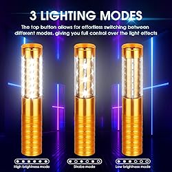 ZSSXOLED 4 PCS LED Strobe Baton Lights Rechargeable