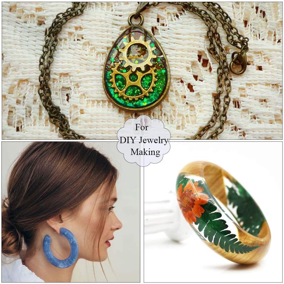 UV Resin, 100g Crystal Clear Ultraviolet UV Curing Resin, Hard Transparent Solar Cure Sunlight Activated Epoxy UV Resin for Resin Casting and Coating, DIY Making