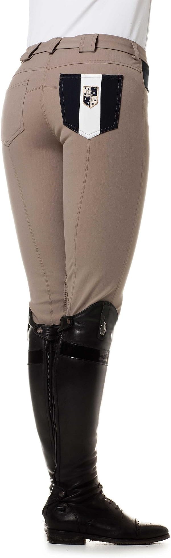 Kingsland Equestrian Women's Beige Horseback Riding Jessica Breech