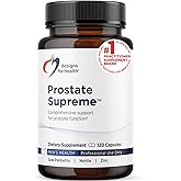 Designs for Health Saw Palmetto Prostate Supplement for Men - Prostate Supreme with Saw Palmetto, DIM, Vitamins, Nettle, Zinc + Chrysin - Non-GMO, Soy Free (120 Capsules)