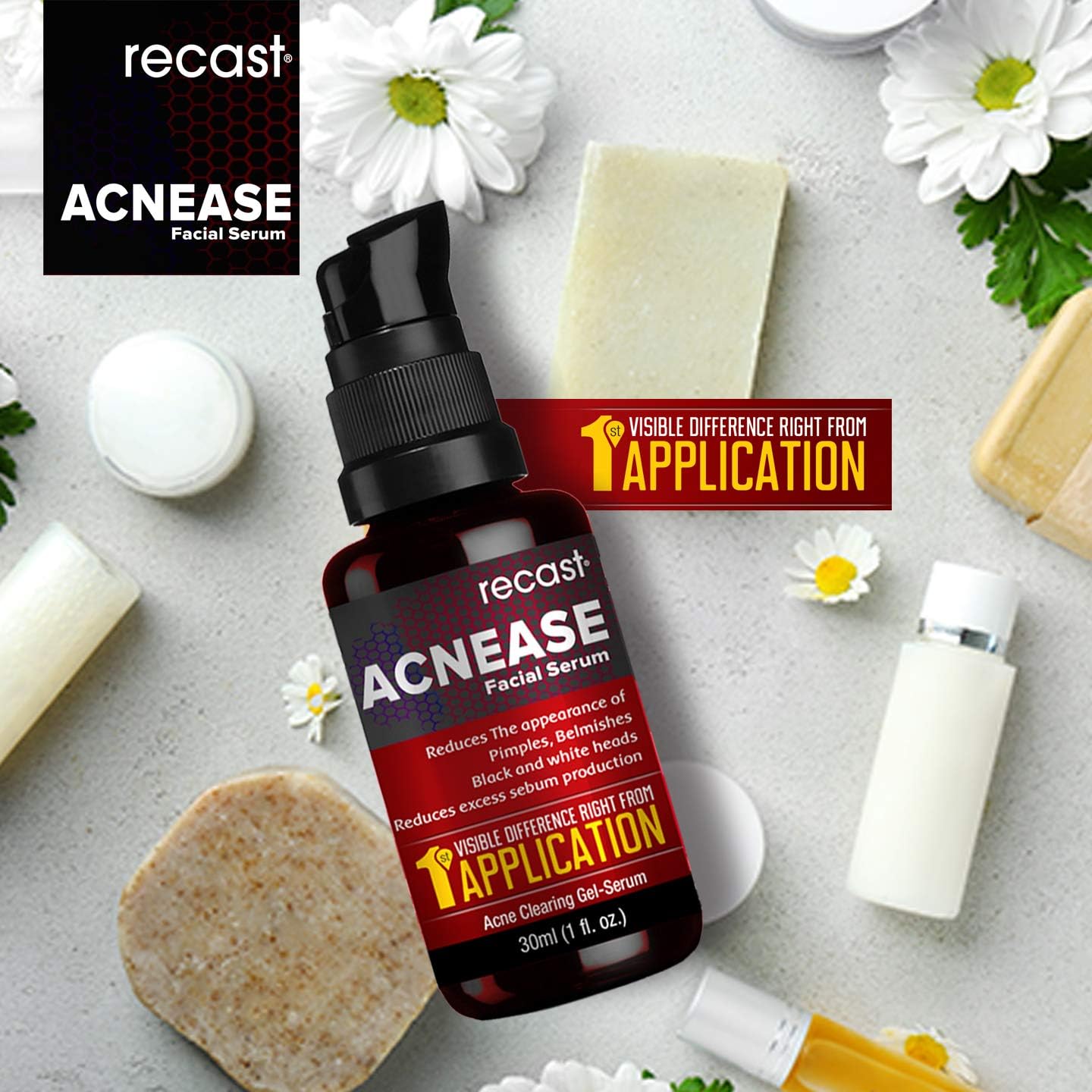 RECAST Acnease Facial Serum, Light, 30 ml