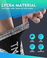RUIXUE Mens Sports Hiking Socks 5 or 6 Pairs Cushioned Anti Blister Crew view 3