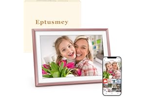 Eptusmey Digital Picture Frame：Built-in 32GB| WiFi Digital Photo Frame with 10.1" Touch Display, Send Picture/Video via Frameo/USB/Micro SD, Easy Setup, for mom