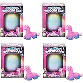 Surprise Growing Unicorn Hatching Extra Large Rainbow Egg Kids Toys, Assorted Colors, Pack of 4