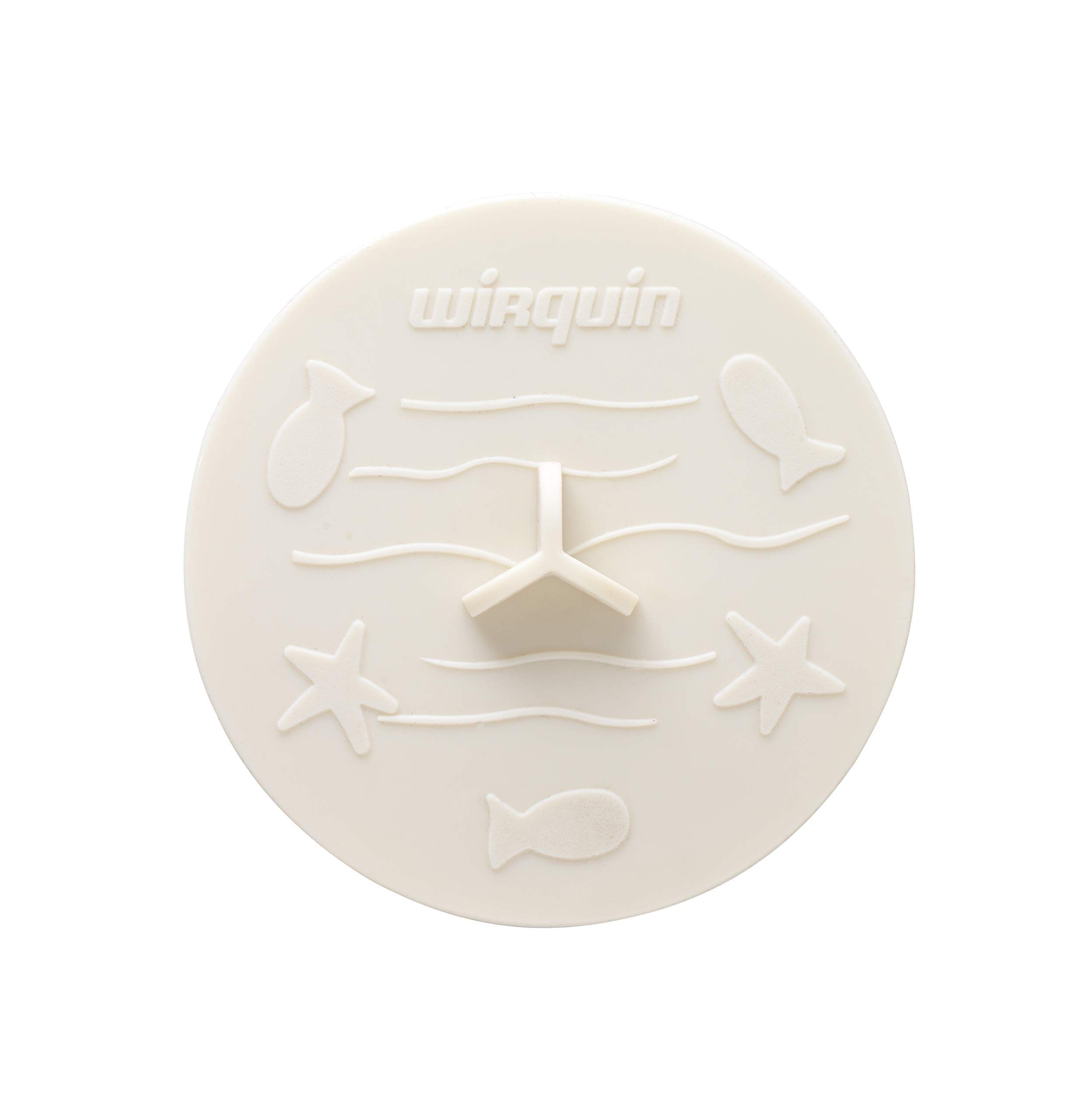 Wirquin 39222301 Frisby Universal Sink Plug Diameter 105 mm, White, 39222501