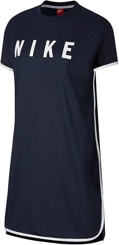 Amazon.com: Nike Women's Sportswear Mesh Dress (Navy, Large): Clothing