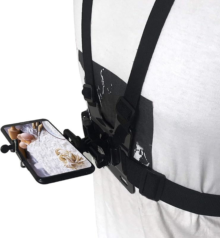 Handy-Brustgurt, Brustgurthalterung für die Gurtmontage, Universeller Foto-Support-Telefonclip, Stabil und Hohe Zuverlässigkeit
