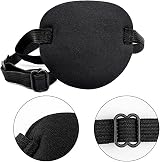 AWAVM Eye Patch 2Pcs Adjustable Medical Patch for Left or Right Eye Black view 3