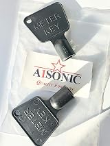 A1SONIC Gas Meter Box Key 2 Pack Plastic 9mm Triangular Drive 66mm Long view 6