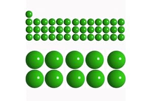 Lambid 50 x 68 Caliber Self Defense Balls, Reusable 68 Cal Paintball Ammo Plastic Kinetic Projectiles Compatible for Byrna SD