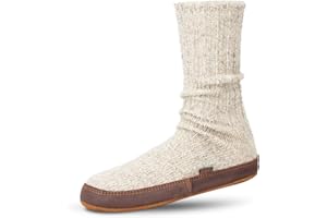 Acorn Mens and Womens Original Slipper Socks - Cloud Cushion, Ragg Wool, Moisture-Wicking, Suede Sole