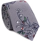 Aazon.co: DAZI En's Skinny Tie Floral Print Cotton Necktie, Great