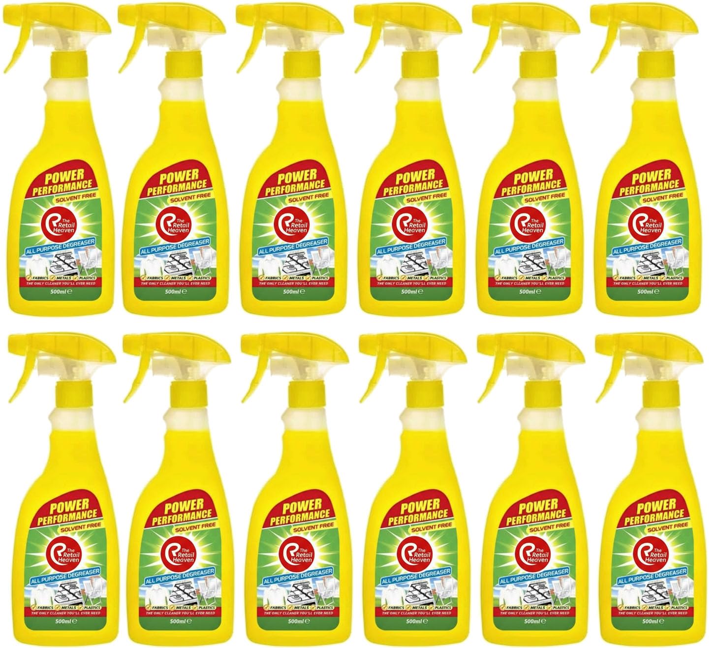 The Retail Heaven 12x500ml All Purpose Kitchen Laundry Household Degreaser Cleaner Spray