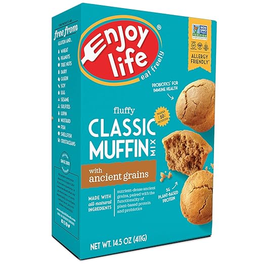 Enjoy Life Muffin Baking Mix [Soy free, Nut free, Gluten free, Dairy free, Non GMO, Vegan]