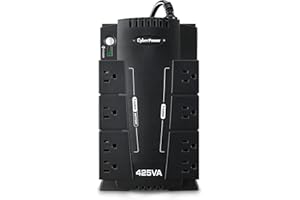 CyberPower CP425SLG Standby UPS System, 425VA/255W, 8 Outlets, Compact
