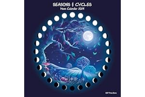 ASTROCAL Seasons & Cycles MOON CALENDAR 2024 (EST - Eastern Time)